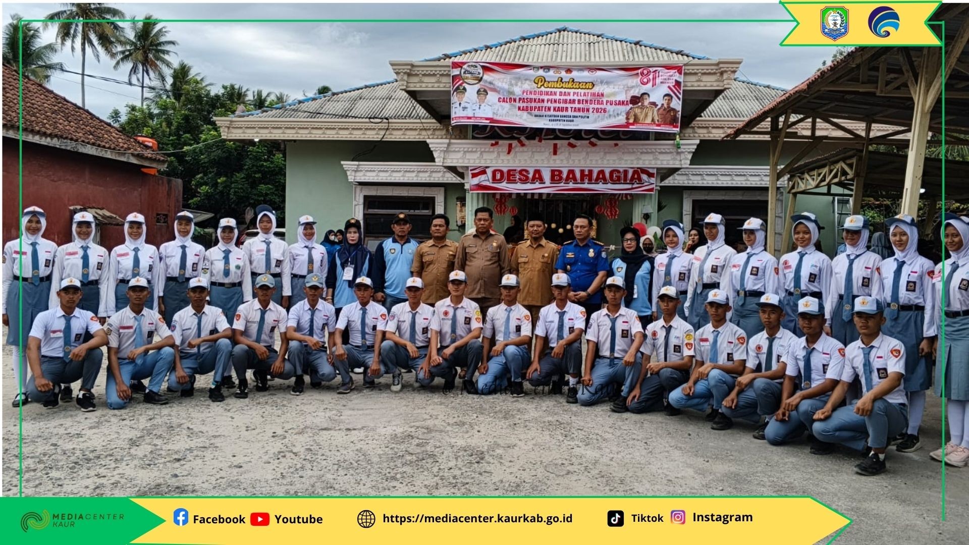 Sekda Kaur Buka Karantina Diklat Capaskibraka 2026, Cetak Generasi Berkarakter dan Berjiwa Nasionali