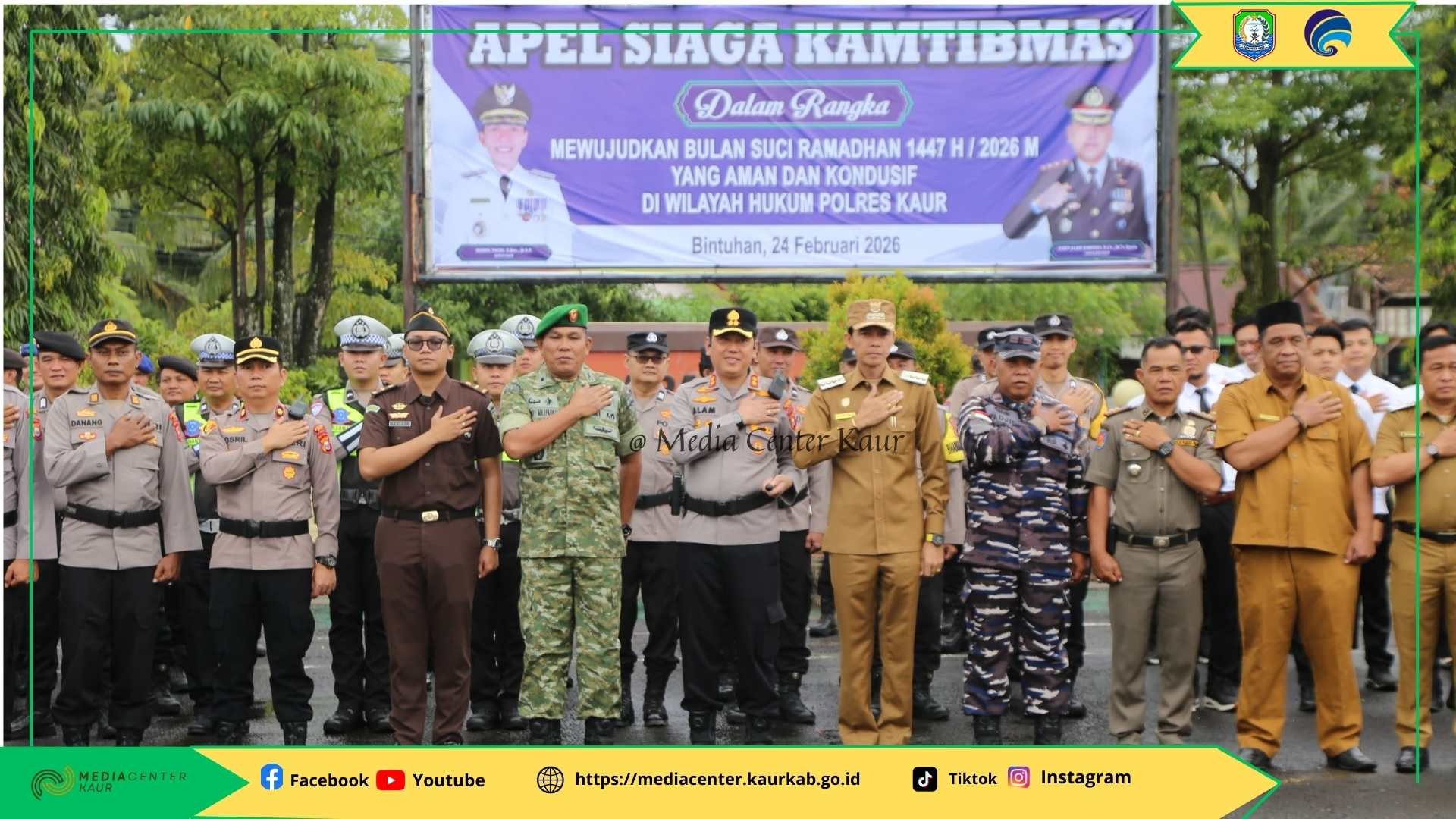Pimpin Apel Siaga Kamtibmas, Bupati Gusril Ajak Masyarakat Jaga Kondusifitas
