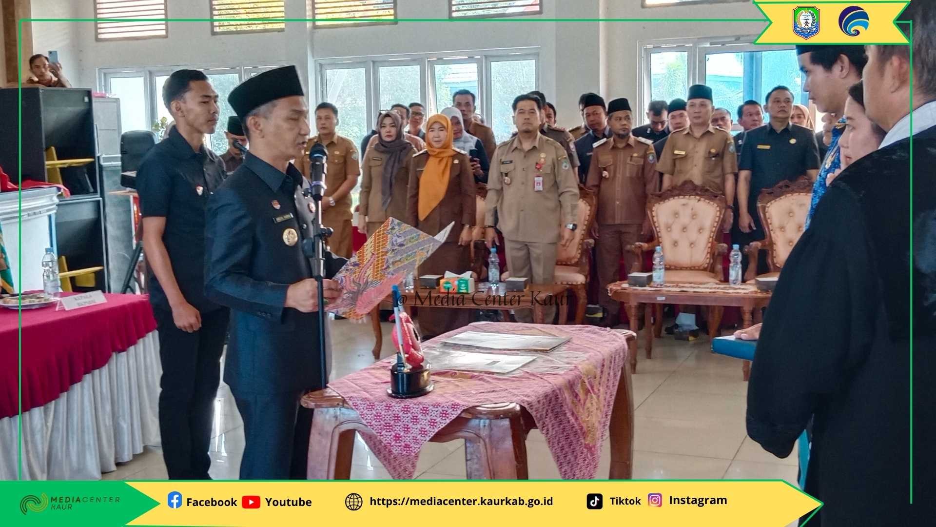 Sumringah, 84 PNS Formasi Tahun 2024 di Wilayah Kabupaten Kaur Dilantik