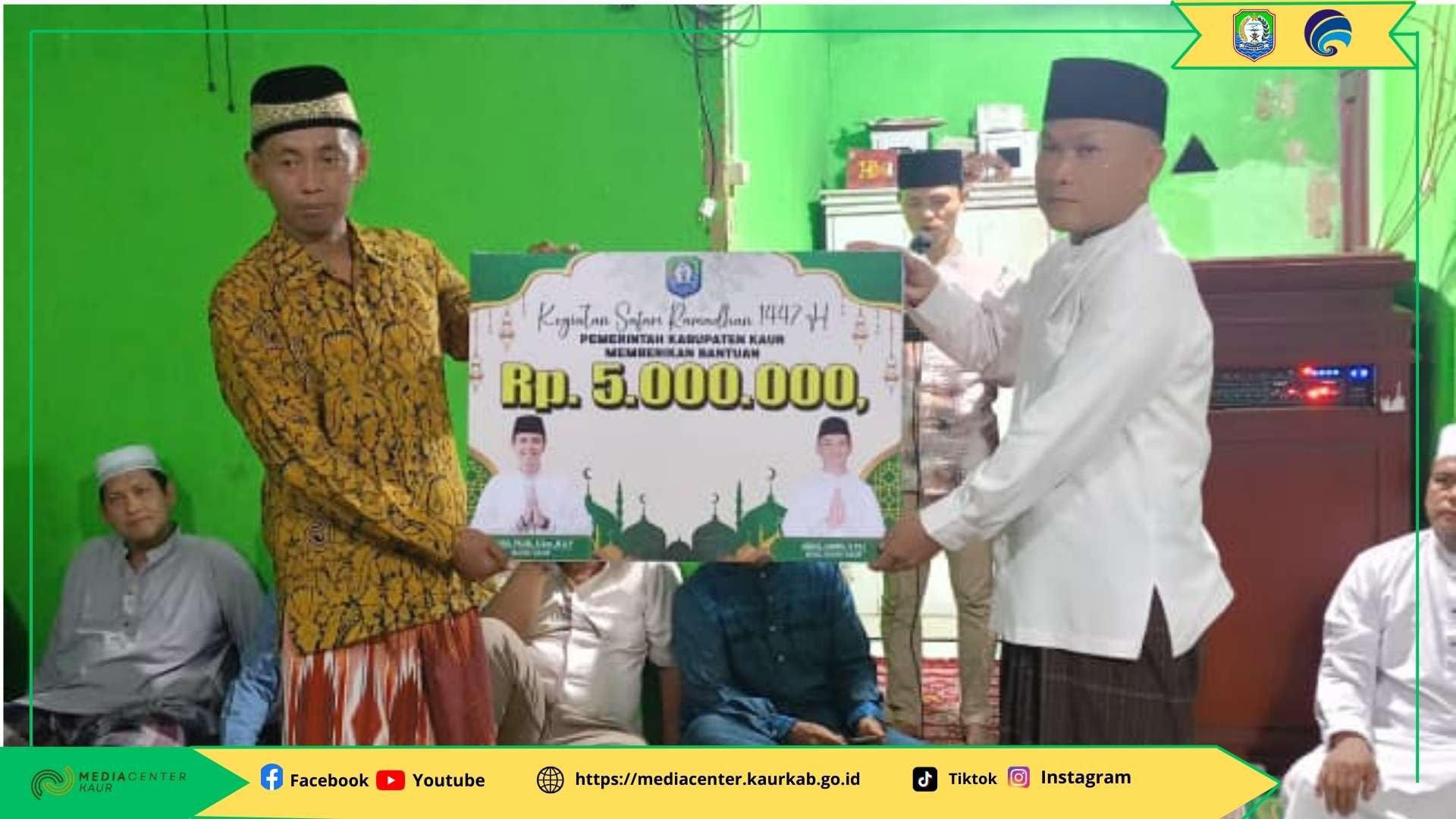Pemda Kaur Hadiri Safari Ramadhan di Desa Aur Gading Kecamatan Lungkang Kule