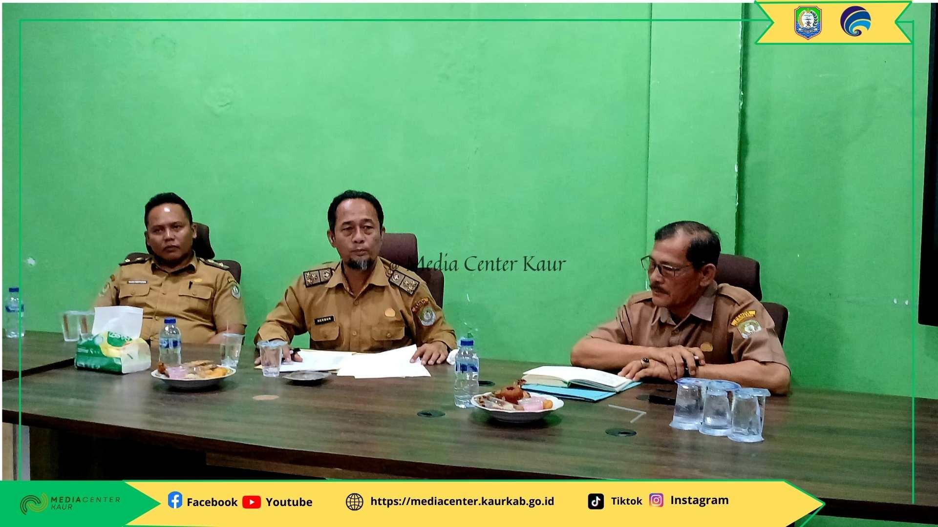 Asisten III dan Humas Pemda Kaur Sidak Dinas Kominfo Kabupaten Kaur