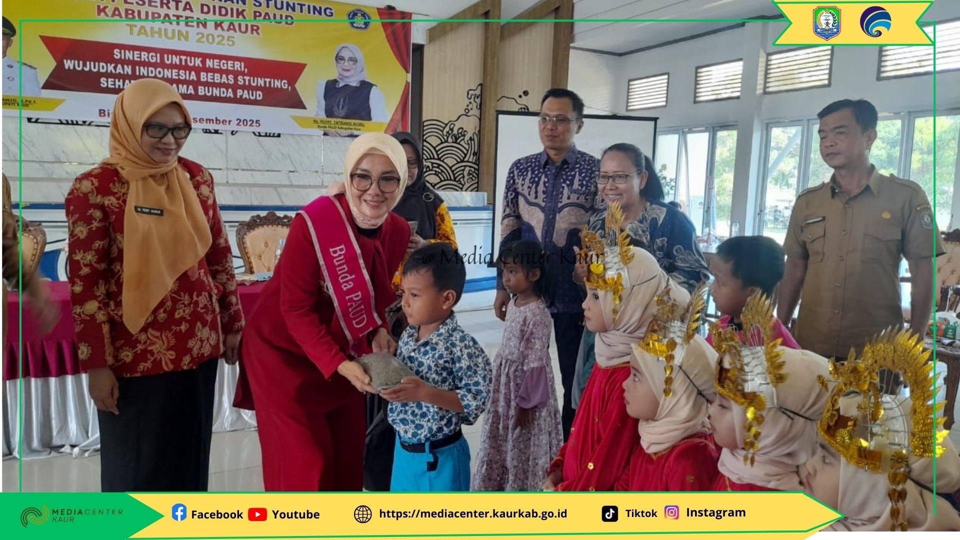 Bunda PAUD Kaur Ny Poppy Tatriansi Gusril ; Tekankan Pentingnya Pencegahan Stunting sejak Dini