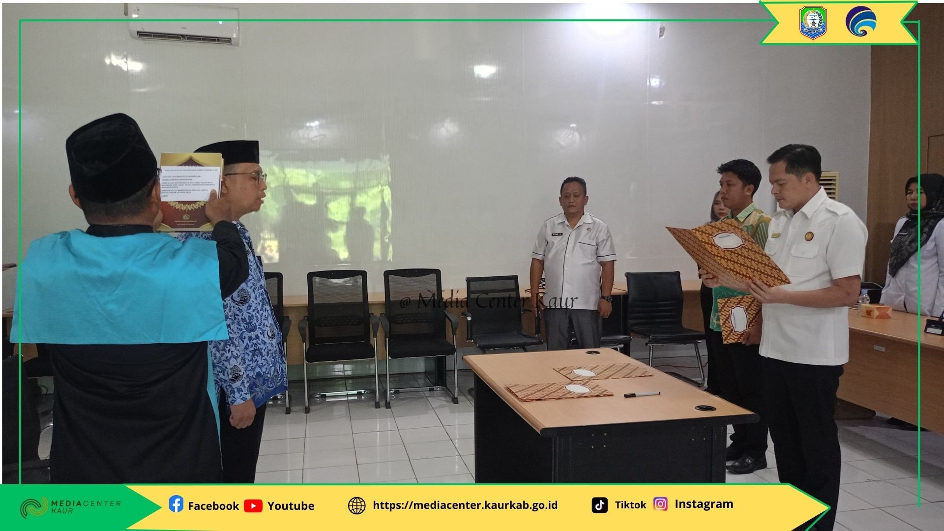 Pelantikan dan pengambilan sumpah/janji jabatan fungsional PNS dilingkup Pemkab Kaur