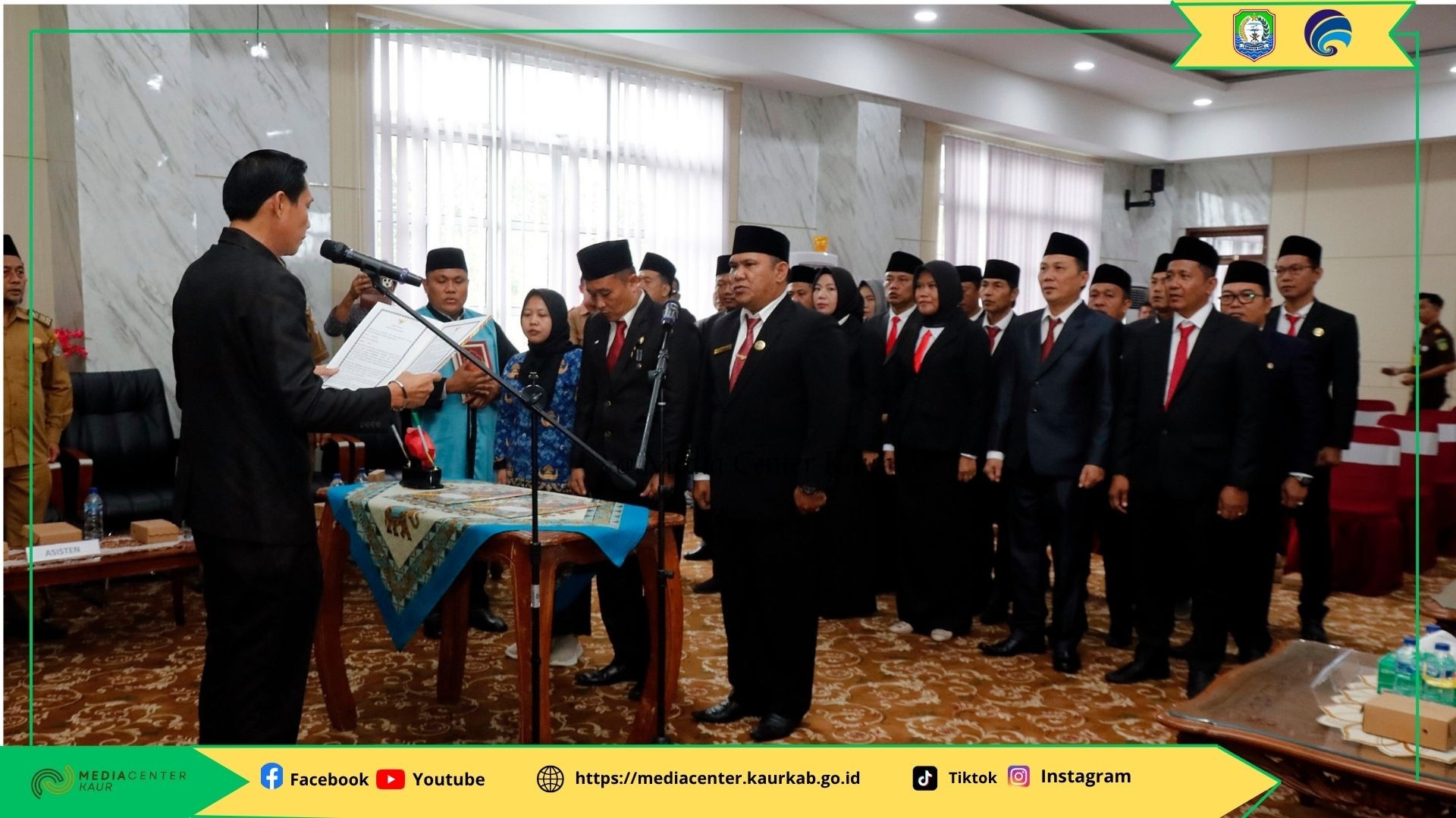Gerbong Mutasi Mulai Bergerak, 21 Pejabat Dilantik Bupati Kaur