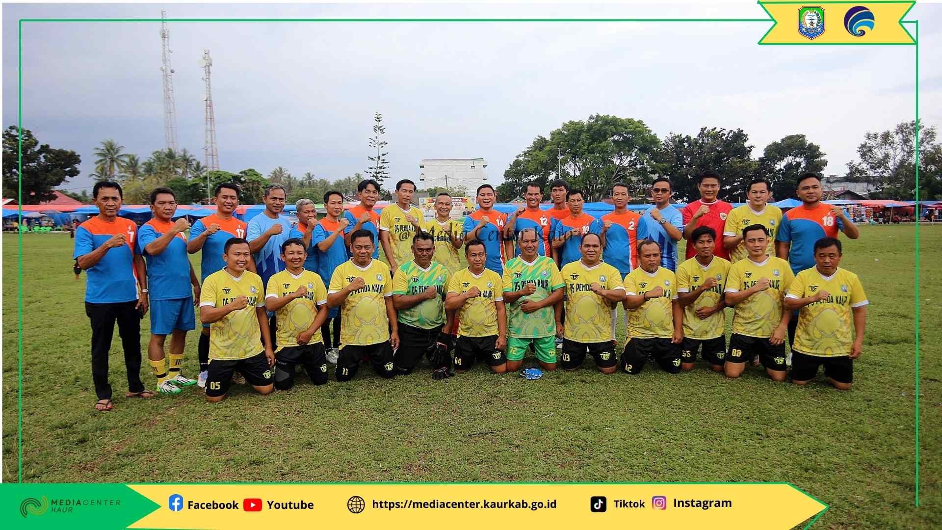 Laga Ekshibisi Pemda Kaur vs DPRD Berakhir Dramatis, DPRD Menang Lewat Adu Penalti