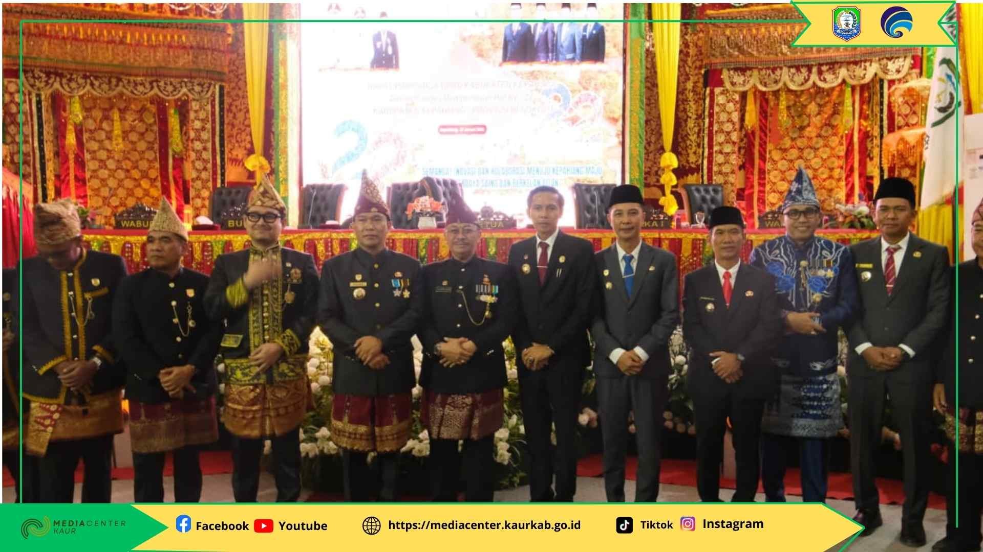 Perkuat Semangat Inovasi dan Kolaborasi, Bupati Kaur Hadiri Paripurna Istimewa HUT ke-22 Kepahiang
