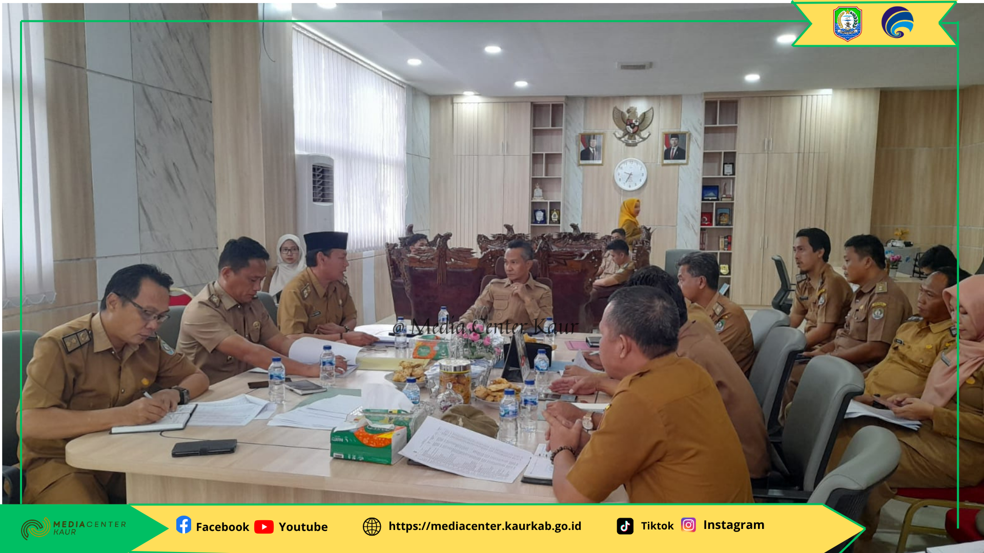 Rakor Realisasi Pendapatan Pajak & Retribusi Tahun 2025 di Kabupaten Kaur