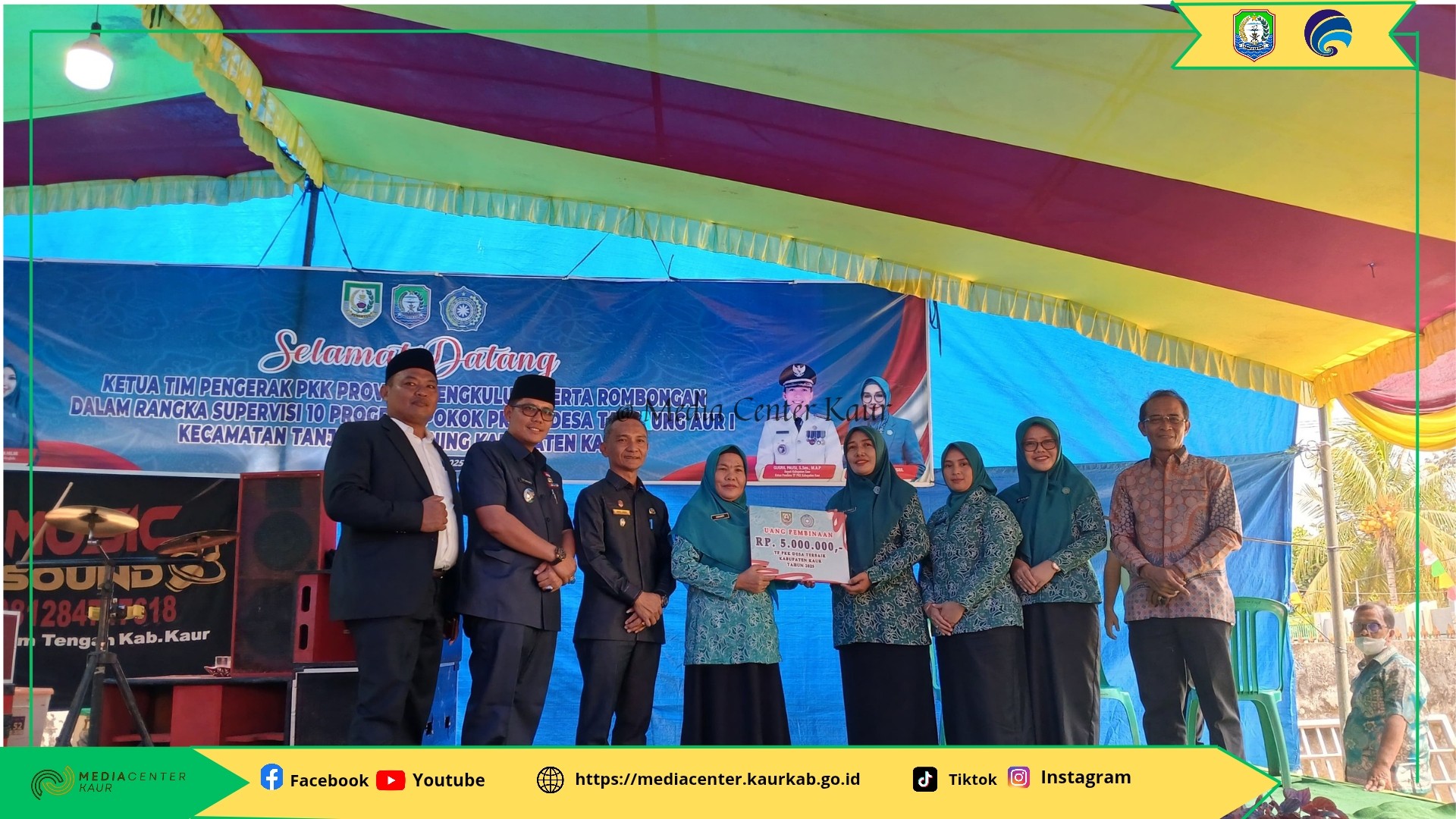 Kunjungan Kerja TP-PKK Provinsi Bengkulu ke Desa Tanjung Aur I, Kaur