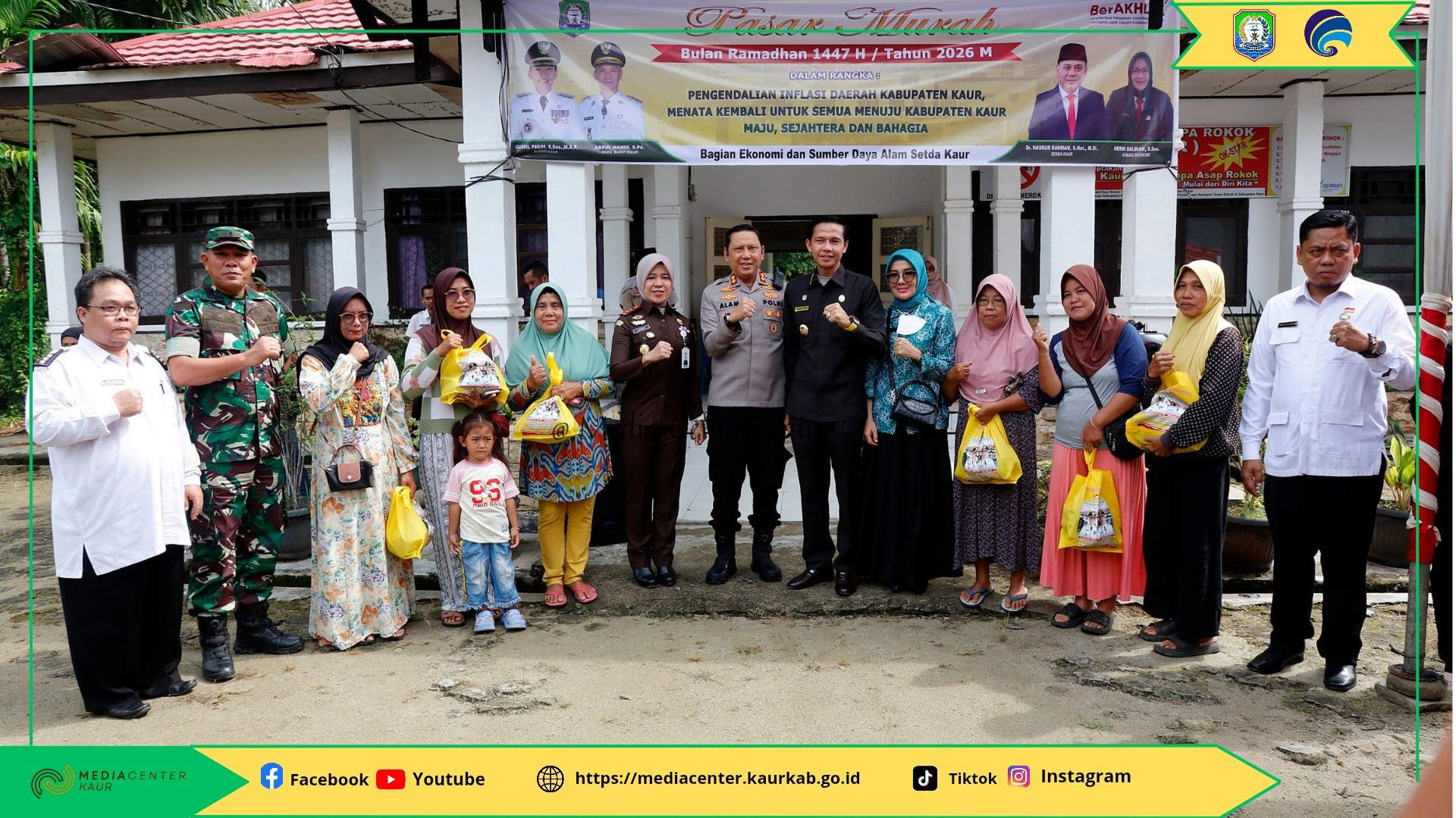 Dibuka Bupati Gusril Pausi, Pasar Murah Ramadan Pemkab Kaur Pangkas Harga Hingga 20 Persen