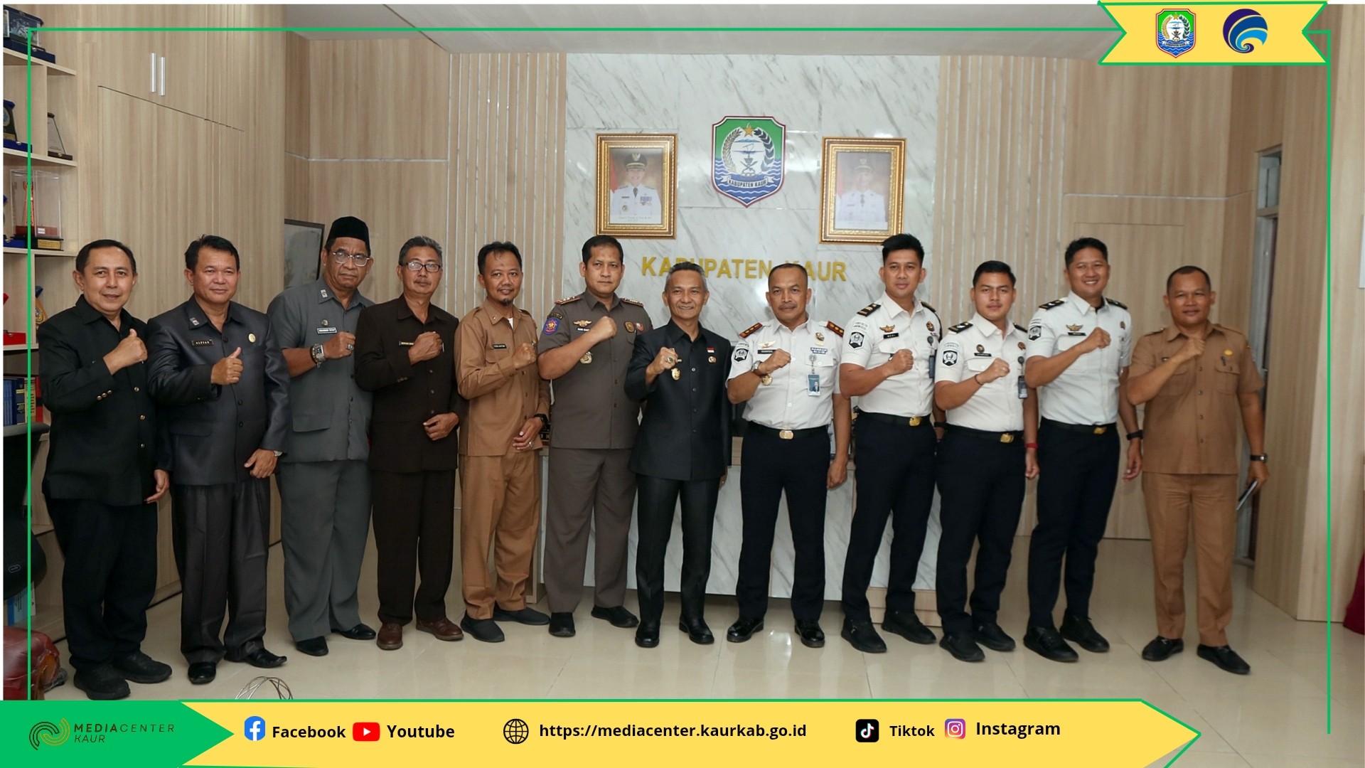 Bahas Sinergi Pembinaan hingga Usulan Pembangunan Lapas, Wabup terima Kunjungan Kepala Rutan Manna