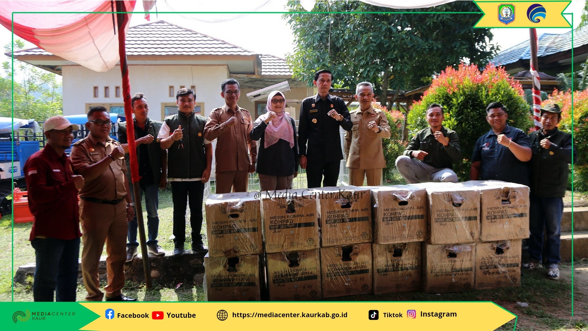 Perkuat Swasembada Pangan Nasional, Bupati Kaur Serahkan 38 Alsintan kepada Brigade Pangan