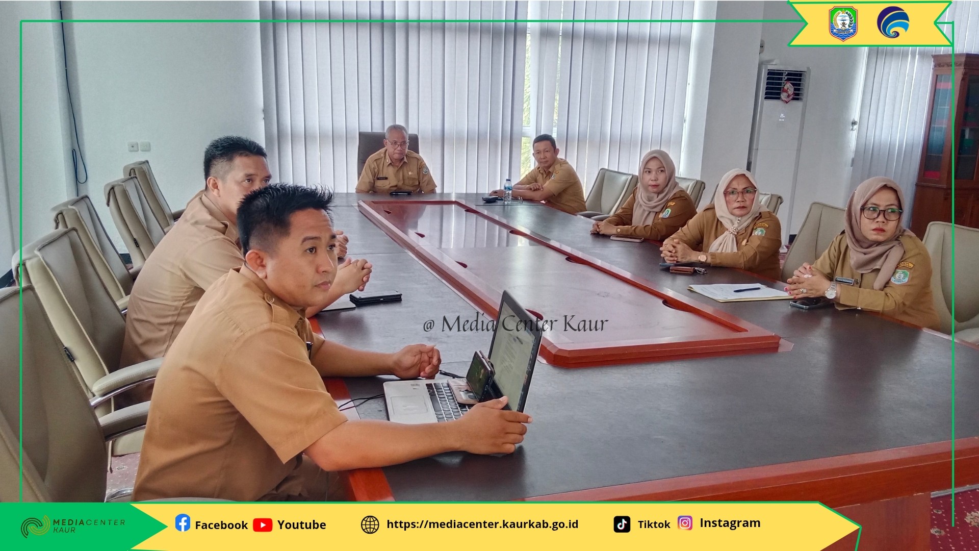 Pemda Kaur Ikuti Zoom Meeting Pengendalian Inflasi Daerah Secara Virtual