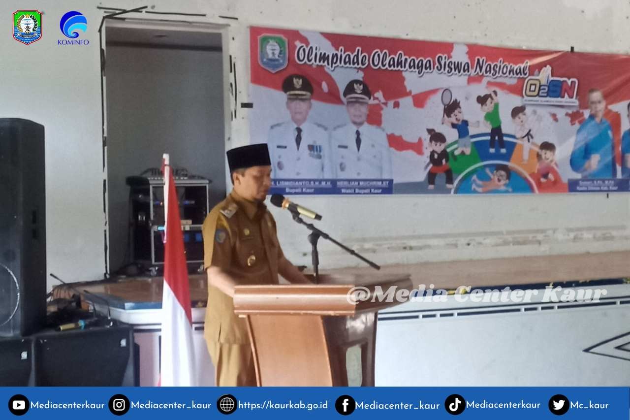 PLT Bupati Kabupaten Kaur Herlian Muchrim Buka O2SN Tahun 2023